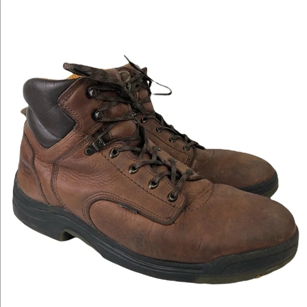 Timberland Pro Brown Leather Lace Up Boots Size 13M